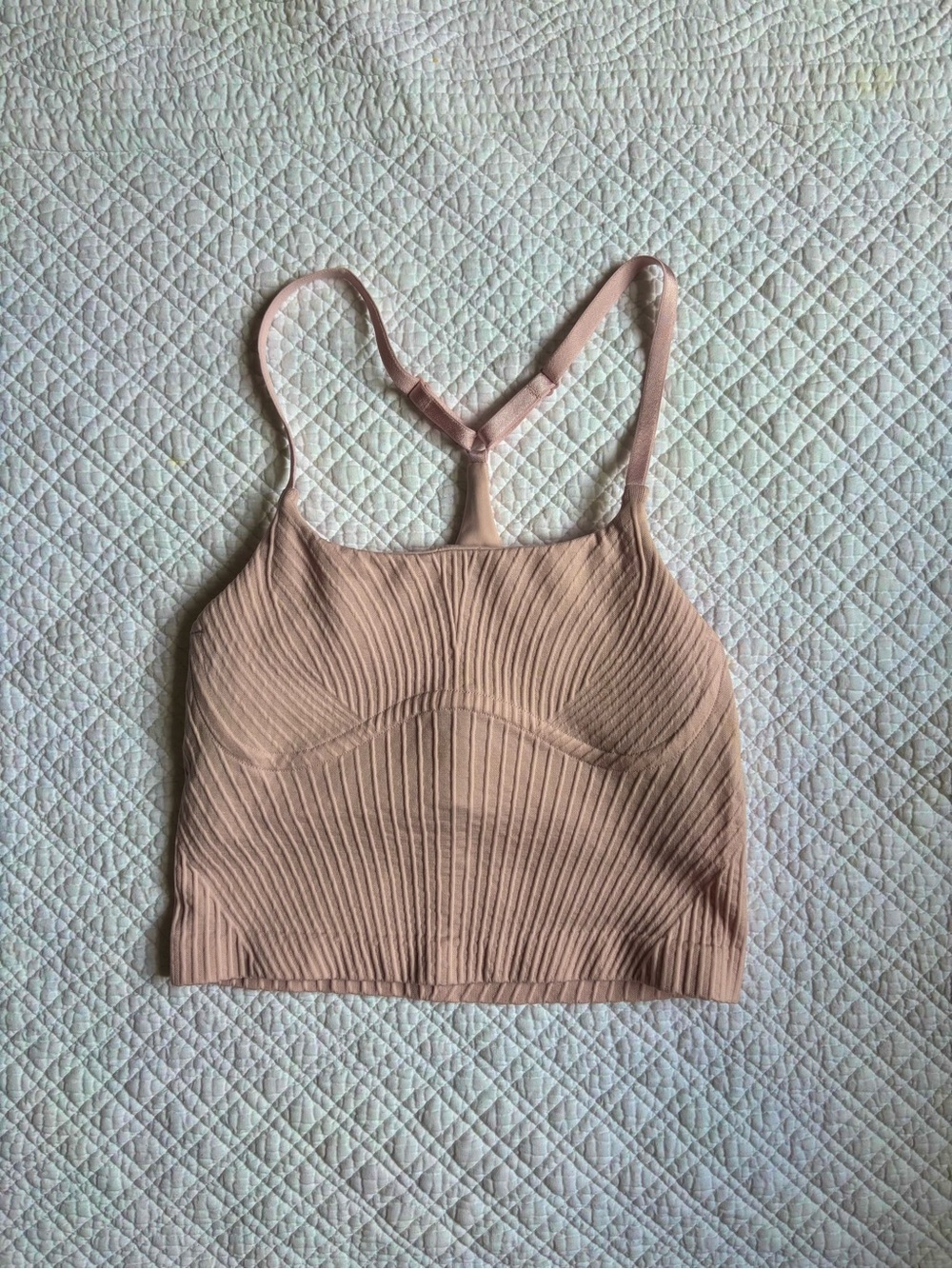 Vintage lululemon athletica Ribbed Crop Cami - Blush (pinker in person)